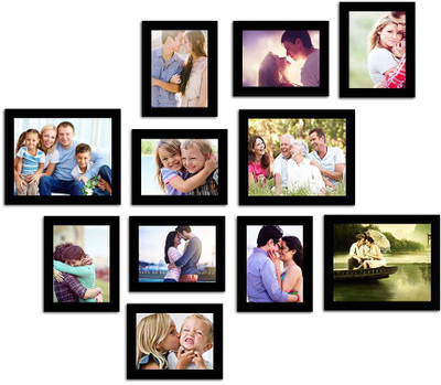 

Make Home Happy MDF Photo Frame(Black, 11 Photos)