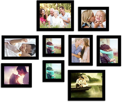 

Make Home Happy MDF Photo Frame(Black, 9 Photos)