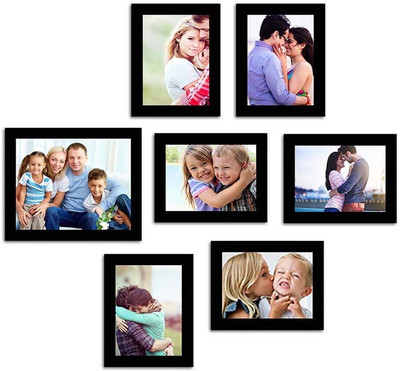

Make Home Happy MDF Photo Frame(Black, 7 Photos)