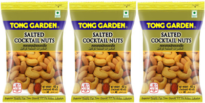 

Tong Garden Salted Cocktail Nuts (Pack of 3) Cashews, Almonds(40 g, Vacuum Pack)