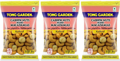 

Tong Garden Salted (Pack of 3) Macadamia Nuts, Cashews(35 g, Vacuum Pack)