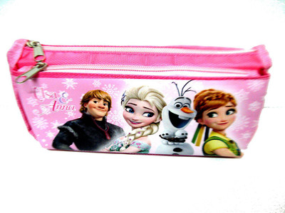 

GUBBAREY Frozen Pouch, case Art Plastic Pencil Box(Set of 1, Pink, Purple)