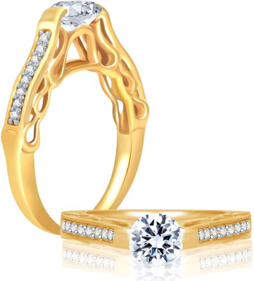 Sukkhi Marvellous Alloy Cubic Zirconia Gold Plated Ring