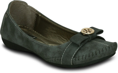 

Get Glamr Alexa Bellies For Women(Olive, Grey
