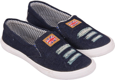 

Stylebeach Slip On Sneakers For Women(Blue, Grey