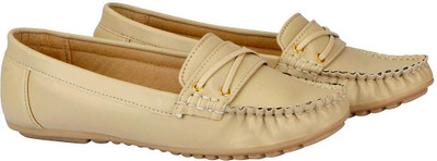 

FAUSTO Stylish Loafers For Women(Natural, Cream
