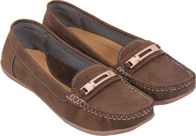 

FASHBEAT Loafers For Women(Brown