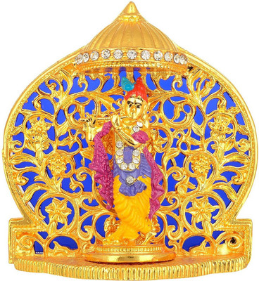 

Kulin Devta God Krishna Idol | Statue For Car Dashboard | Home Decor | Gifting Decorative Showpiece - 7.5 cm(Alloy, Multicolor)