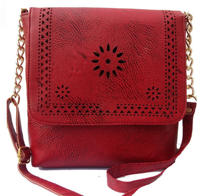 

surmount Girls Evening/Party Pink Leatherette Sling Bag