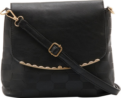 

Satchel Bags Women Casual Black PU Sling Bag