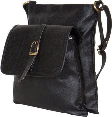 

MODO CALDO Women Casual Black PU Sling Bag