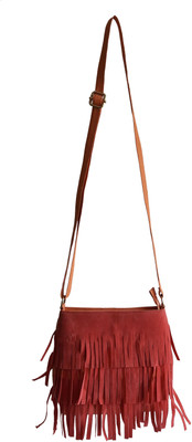 

adhira Women Casual Beige PU Sling Bag