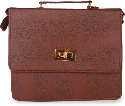 MODO CALDO Women Casual Brown PU Sling Bag