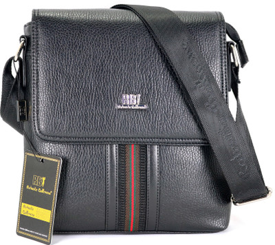 

Roberto Ballmore Boys & Girls Formal Black Leatherette Sling Bag