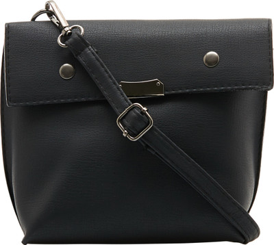 

Satchel Bags Women Casual Black PU Sling Bag