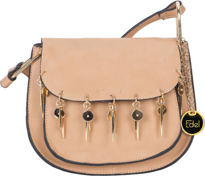 

velina Girls Casual Tan Leatherette Sling Bag