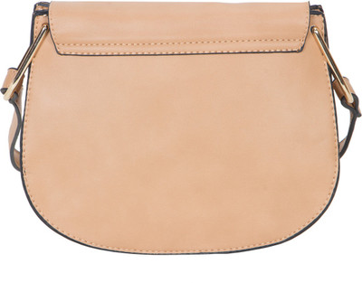 

velina Girls Casual Beige Leatherette Sling Bag