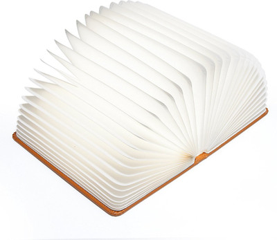 

Smartcraft Premium Folding Book Light Lamp - Tan Brown, USB Rechargeable Book Shaped Light , Night Light,Four Colors Desk Table Lamp for Home Office Decor, Creative gift for Girls Book Lovers Family Friends Business Corporate Gift Table Lamp(22 cm, Multic