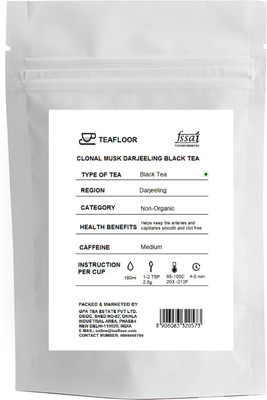 

Tea Floor Clonal Musk Darjeeling Unflavoured Black Tea Vacuum Pack(100 g)