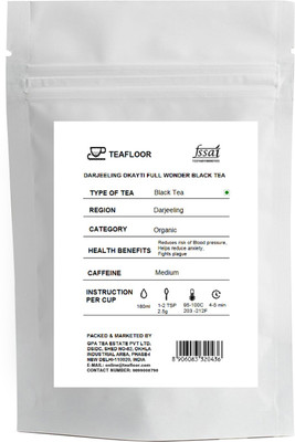 

Tea Floor Darjeeling Okayti Full Wonder Unflavoured Black Tea Vacuum Pack(100 g)