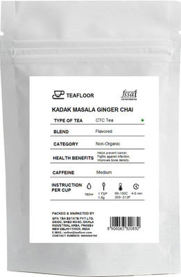 

Tea Floor Kadak Ginger Masala Tea Vacuum Pack(100 g)