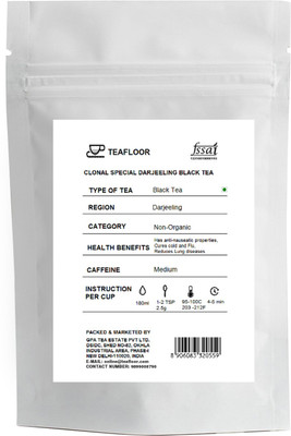 

Tea Floor Clonal Special Darjeeling Unflavoured Black Tea Vacuum Pack(100 g)