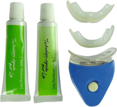 

J Go White Light Teeth Whitening System Tooth Polisher Whitener Stain Remover with LED Light Luma Smile Rubber Cups Teeth Whitening Kit