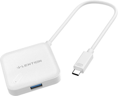

Lention Lighting to USB-C to 1 USB Adapter(White)