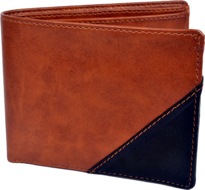 

Refresh Global Trade Men Brown, Black Artificial Leather Wallet(3 Card Slots)