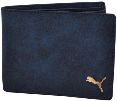 

Helizest Men Formal Blue Genuine Leather Wallet(4 Card Slots)
