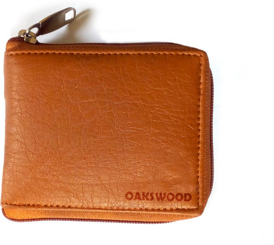

Helizest Men Tan Genuine Leather Wallet(4 Card Slots)