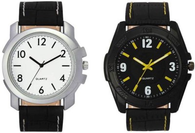FASHION POOL VOLGA PERFECT COMBO MOST STYLISH WATCH AND CURRENT MOST DEMANDING VINTAGE BLACK & WHITE COMBO WATERPROOF SERIES WITH PERFECT GRAPHICS FULL BLACK & WHITE COMBO Watch  - For Boys   Watches  (FASHION POOL)