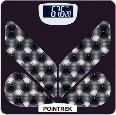 

POINTREK DIGITAL ELECTRONIC LCD PERSONAL HEALTH BODY CHECKUP FITNESS Weighing Scale(Black)