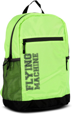 

Flying Machine LAPTOP BAGS 15 L Backpack(Black, Green)