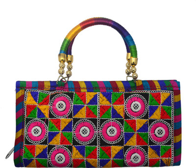 

Haastika Applique Multi color hand messenger bag Messenger Bag(Multicolor, 8 inch)
