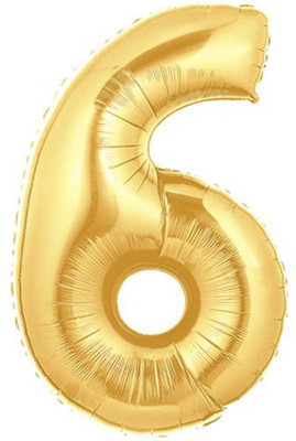 

PARTY PROPZ Solid 6 GOLDEN FOIL BALLOON 16" PACK OF 1/BIRTHDAY PARTY DECORATION/GOLDEN PARTY SUPPLIES Balloon(Gold, Pack of 1)