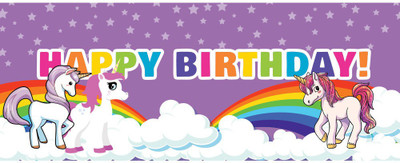 

PARTY PROPZ BANNER 5FT -2FT PACK OF 1/UNICORN PARTY DECORATION/UNICORN PARTY SUPPLIES/UNICORN PARTY ACCESSORIES Banner(8 ft, Pack of 1)