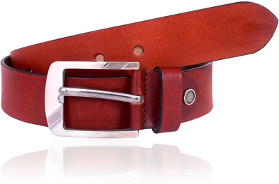 

Dreamship Men Casual, Party, Formal, Evening Red Genuine Leather Belt