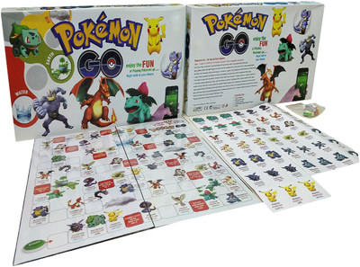GRAPPLE DEALS Pokemon Go Family Board Game For 2 to 4 Players For Kids Board Game