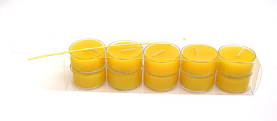 

Wonder World ™ 100% Pure Original Refined Beeswax Tea Light Candles with Spacial Chemical Free- 10pcs Candle(Multicolor, Pack of 10)