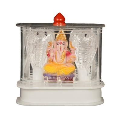 

Autofy Universal car Dashboard Accessory Lord Ganesh Temple For Car Accessory Mount Kit