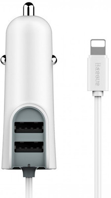 

blueink 5.1 Amp Turbo Car Charger(White)