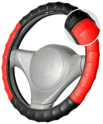 

Take Care Steering Cover For Suzuki WagonR Stingray(Red, Tarpaulin, Plastic)