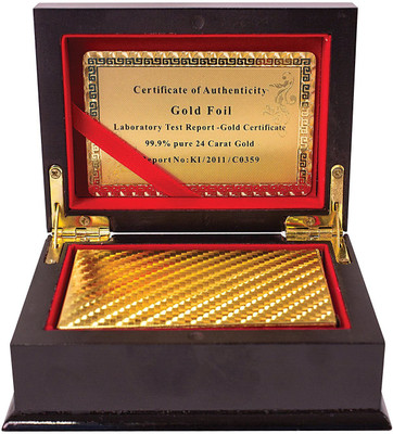 

VibeX ™ 24K GOLD PLATED PLAYING CARDS BOXED SET(Gold)