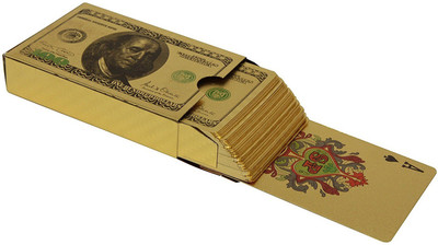 

VibeX ® Luxury Gold Plated Flexible Poker Playing Cards With Certificate(Gold)