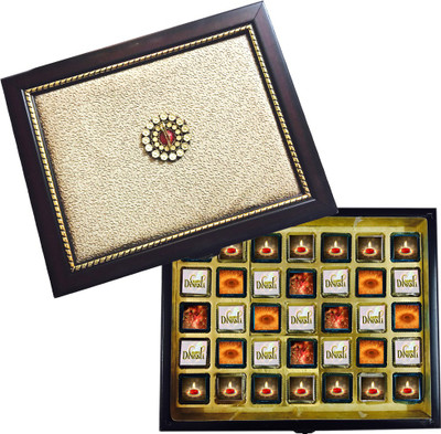 

Mystik Premium 35Pc of Exotic Chocolate Diwali Grand Pack White Leather Fudges(455 g)