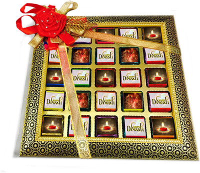 

Mystik 25 Pc Exotic Chocolates Diwali Gift Tray Fudges(375 g)