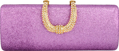 

The Ethnic Wears Party Purple Clutch