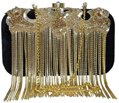 FALAH Party Black Clutch