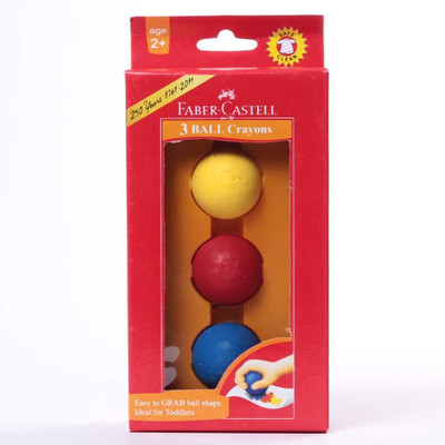 

Faber-Castell Ball Shaped Wax Washable Crayons(Set of 1, Multicolor)
